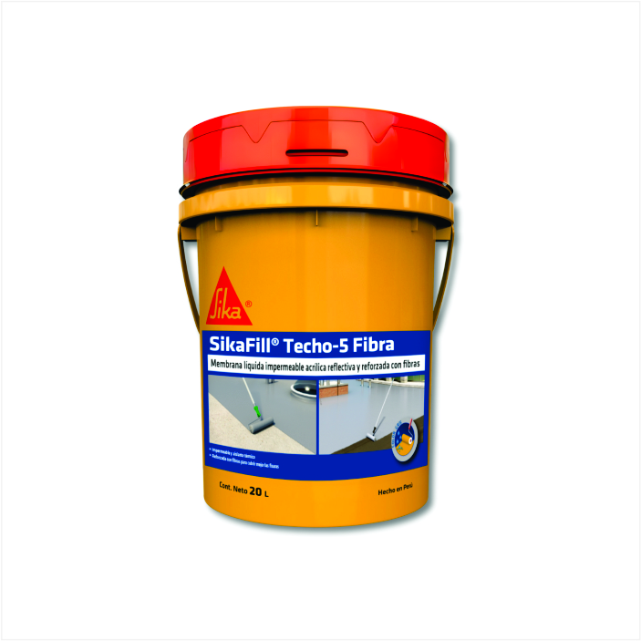 SikaFill® Techo-5 Fibra Gris x 20L