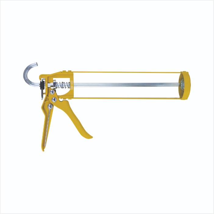 Pistola de calafateo professional amarilla